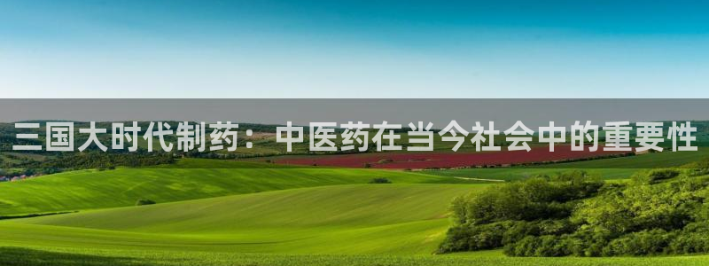 9游会老哥俱乐部：三国大时代制药：中医药在当今社会中的重要性