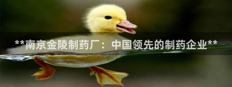 老哥吧九游会下架吗：**南京金陵制药厂：中国领先的制药企业**