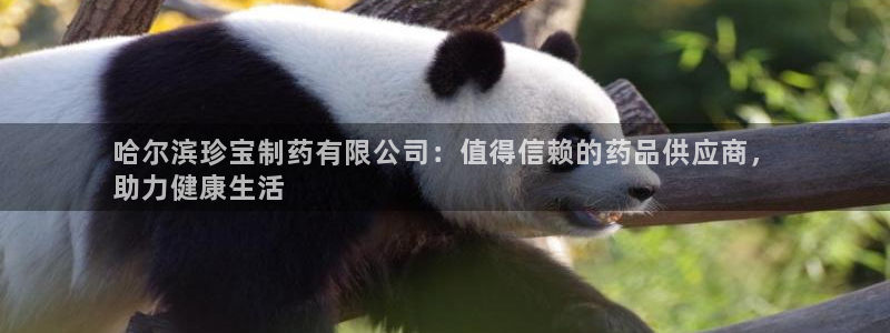 九游老哥俱乐部官网登录不了：哈尔滨珍宝制药有限公司：值得信赖的药品供应商，
助力健康生活