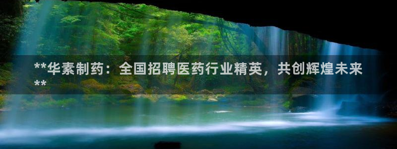 9游会老哥：**华素制药：全国招聘医药行业精英，共创辉煌未来
**