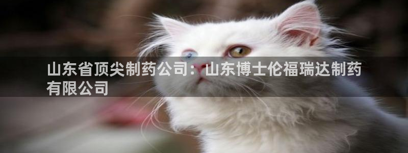 j9九游会老哥俱乐部交流区：山东省顶尖制药公司：山东博士伦福瑞达制药
有限公司