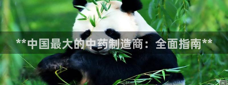 ag九游会老哥俱乐部：**中国最大的中药制造商：全面指南**